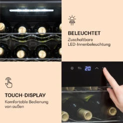 Ultimo 20 Uno Weinkühlschrank 53l Touch-Bedienfeld 131W 5-18°C -Angebote Küchenmaschinen Store 10035778 de 0005 logo