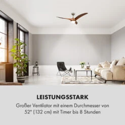 Monteverde Deckenventilator Deckenleuchte 52" 8.376m³/h 3 Flügel -Angebote Küchenmaschinen Store 10035788 de 0006 logo