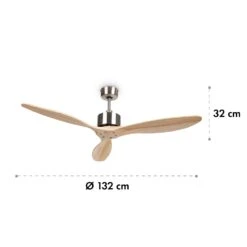 Santa Elena Deckenventilator 52" 9.060m³/h 3 Echtholzflügel -Angebote Küchenmaschinen Store 10035789 yy 0007 logo