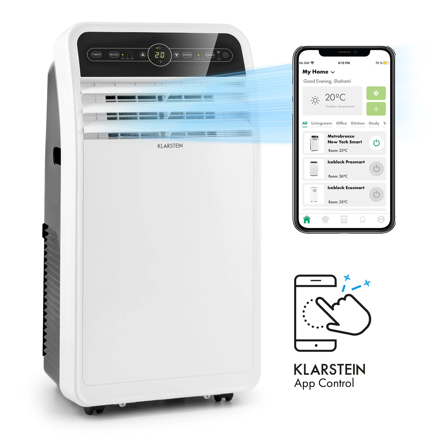 Metrobreeze New York Smart 12k Mobile Klimaanlage 12000 BTU / 3,5 KW 3 Metrobreeze New York Smart 12k Mobile Klimaanlage 12000 BTU / 3,5 KW