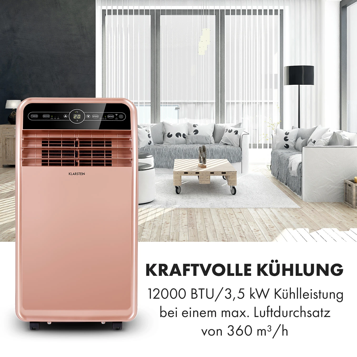 Metrobreeze New York Smart 12k Mobile Klimaanlage 12000 BTU/3,5 KW 5 Metrobreeze New York Smart 12k Mobile Klimaanlage 12000 BTU/3,5 KW – Bild 3