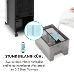 Cooler Rush Ventilator Luftkühler 5,5L 45W Fernbedienung 5x Eispack -Angebote Küchenmaschinen Store 10035824 de 0006 logo