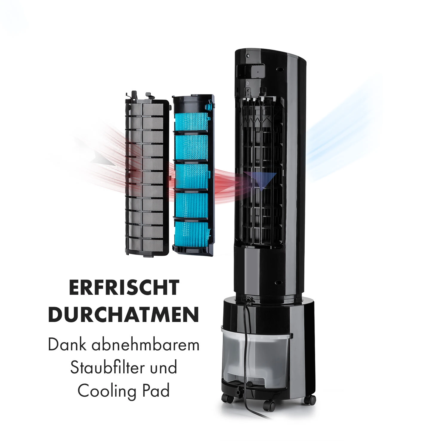 Waterfall Luftkühler 45 W 4 Liter 2 Kühlakkus Mobil 6 Waterfall Luftkühler 45 W 4 Liter 2 Kühlakkus Mobil – Bild 4