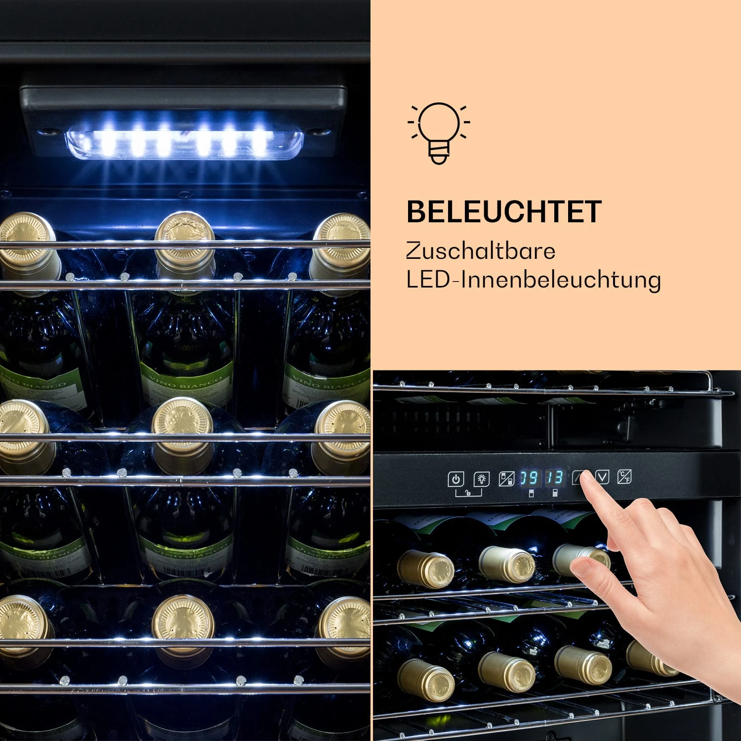 Shiraz 29 Duo Weinkühlschrank 2 Zonen 80L/29 Flaschen 5-22°C Touch 7 Shiraz 29 Duo Weinkühlschrank 2 Zonen 80L/29 Flaschen 5-22°C Touch – Bild 5