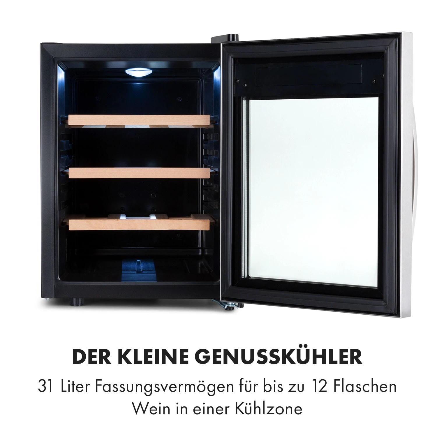 Reserva 12 Uno Weinkühlschrank 12 Flaschen 31 Liter Edelstahl 5 Reserva 12 Uno Weinkühlschrank 12 Flaschen 31 Liter Edelstahl – Bild 3