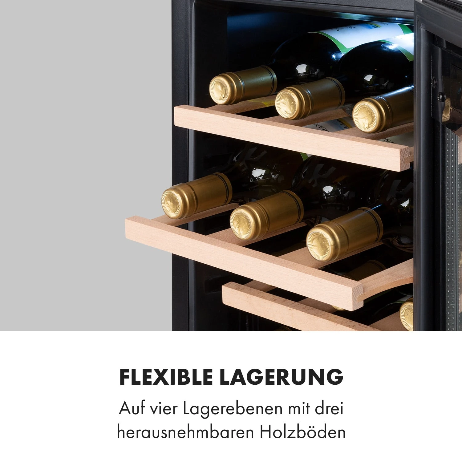 Reserva 12 Uno Weinkühlschrank 12 Flaschen 31 Liter Edelstahl 9 Reserva 12 Uno Weinkühlschrank 12 Flaschen 31 Liter Edelstahl – Bild 7