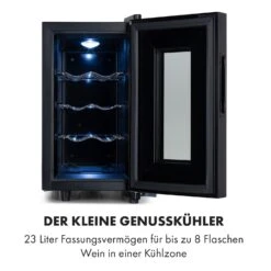 Bellevin 8 Uno Weinkühlschrank 23 Liter 11-18 °C LED Touch SingleZone -Angebote Küchenmaschinen Store 10035862 de 0003 logo