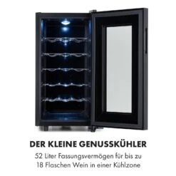 Bellevin 18 Uno Weinkühlschrank 50 Liter 11-18 °C LED Touch SingleZone 13 Bellevin 18 Uno Weinkühlschrank 50 Liter 11-18 °C LED Touch SingleZone -Angebote Küchenmaschinen Store 10035863 de 0003 logo