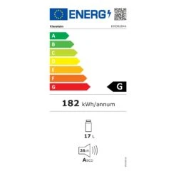 Geheimversteck Mini-Kühlschrank 2 Ebenen 17Ltr. 26dB Thermoelektrisch -Angebote Küchenmaschinen Store 10036104 energy label