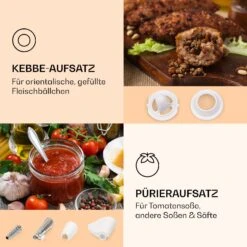 Mighty Mince Elektrischer Fleischwolf 500 - 1361 Watt 3 Lochscheiben -Angebote Küchenmaschinen Store 10036478 de 0004 logo