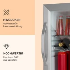Beersafe M Crystal White Kühlschrank 33 Ltr 2 Böden Glastür Edelstahl -Angebote Küchenmaschinen Store 10039423 de 0003 logo