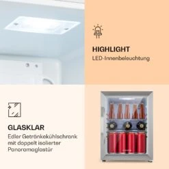 Beersafe M Crystal White Kühlschrank 33 Ltr 2 Böden Glastür Edelstahl -Angebote Küchenmaschinen Store 10039423 de 0004 logo