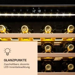 Klarstein Vinamour 77 Duo Weinkühlschrank 191 Liter 5 - 20 °C 2 Kühlzonen 16 Klarstein Vinamour 77 Duo Weinkühlschrank 191 Liter 5 - 20 °C 2 Kühlzonen -Angebote Küchenmaschinen Store 10039771 de 0006 logo