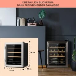 Vinamour 16 Uno Weinkühlschrank 16Fl./42l 5-18°C 41dB Glas -Angebote Küchenmaschinen Store 10039897 de 0006 usp