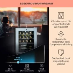Shiraz 16 Quartz Weinkühlschrank 42l Touch-Bedienfeld 160 W 5-18 °C 13 Shiraz 16 Quartz Weinkühlschrank 42l Touch-Bedienfeld 160 W 5-18 °C -Angebote Küchenmaschinen Store 10039901 DE 0004 usp