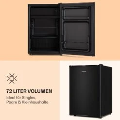 Obsidian Kühlschrank 72 Liter Eisfach Schwarz -Angebote Küchenmaschinen Store 10039911 de 0004 logo