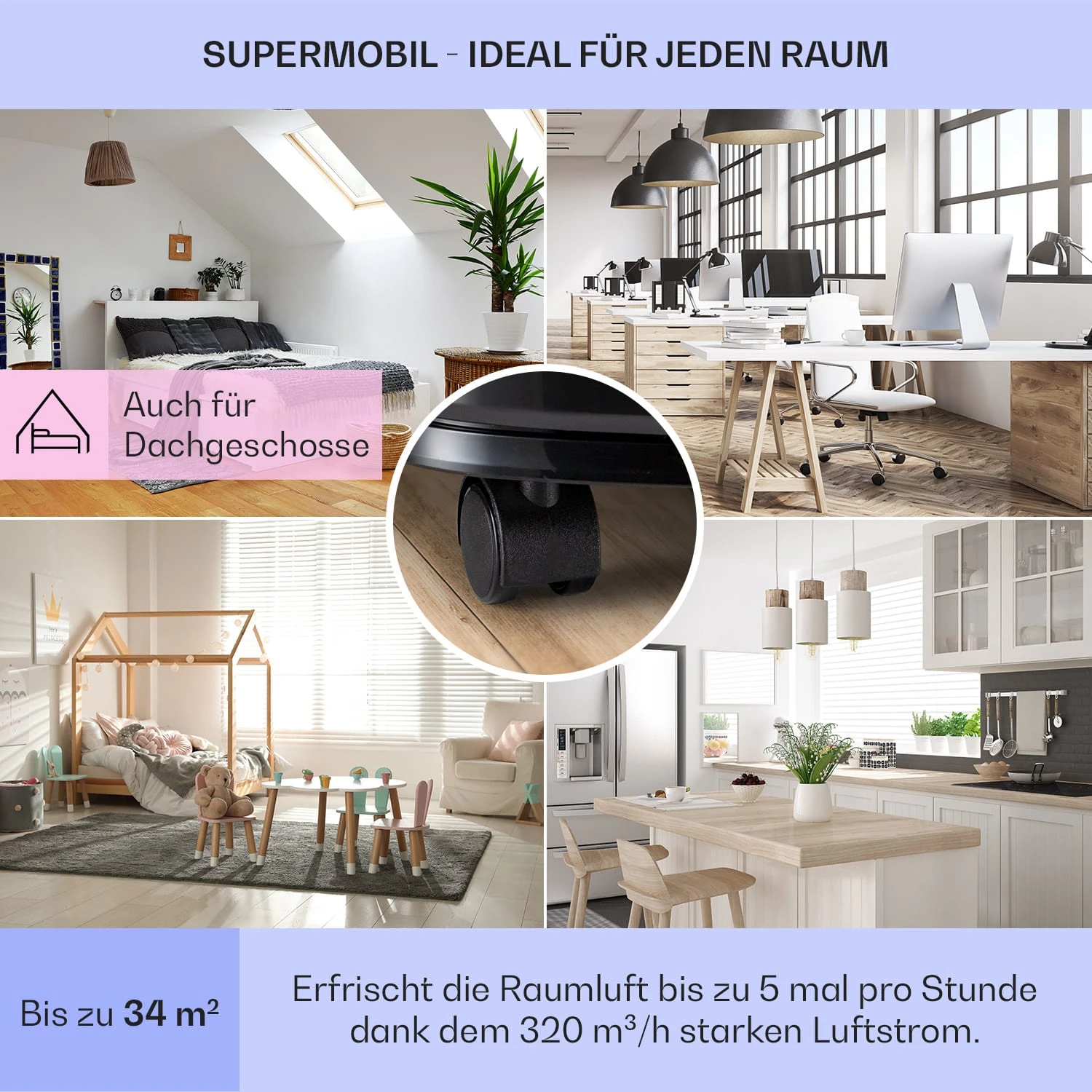 New Breeze 7 Mobile Klimaanlage 7000BTU 2,1kW 34m² Mobil Fernbedienung 7 New Breeze 7 Mobile Klimaanlage 7000BTU 2,1kW 34m² Mobil Fernbedienung – Bild 5