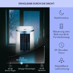 New Breeze 7 Mobile Klimaanlage 7000BTU 2,1kW Bis 34m² EEC A Mobil Fernbedienung -Angebote Küchenmaschinen Store 10040153 de 0004 usp