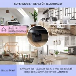 New Breeze 9 Mobile Klimaanlage 4-in-1 9.000 BTU / 2,6 KW EEK A Bodenrollen Timer -Angebote Küchenmaschinen Store 10040154 de 0005 usp