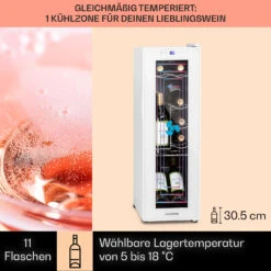Shiraz 12 Slim Uno Weinkühlschrank 32l/12Fl.Touch 85 W 5-18 °C LED -Angebote Küchenmaschinen Store 10040213 de 0003 usp
