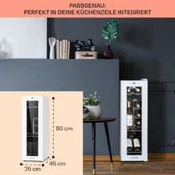 Shiraz 12 Slim Uno Weinkühlschrank 32l/12Fl.Touch 85 W 5-18 °C LED -Angebote Küchenmaschinen Store 10040213 de 0006 usp