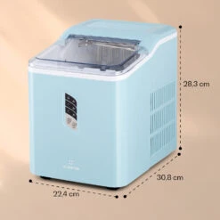 Albaron Eiswürfelmaschine Bullet-Eis 12 Kg / 24 H 1,5 Ltr. Display -Angebote Küchenmaschinen Store 10040344 yy 0007 dimensions