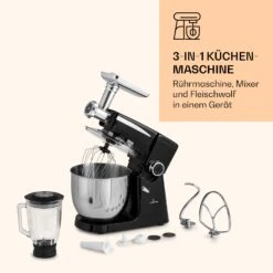 Renata Rossa Küchenmaschine 3-in-1 2000W 2,7PS 5Ltr Edelstahl BPA-frei -Angebote Küchenmaschinen Store 10040500 de 0007 logo
