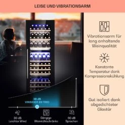 Vinsider 89 Built-In Trio Built-In Weinkühlschrank 5 – 18 °C Touch-Bedienfeld Holzregale -Angebote Küchenmaschinen Store 10040720 de 0004 usp