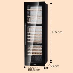 Vinsider 89 Built-In Trio Built-In Weinkühlschrank 5 – 18 °C Touch-Bedienfeld Holzregale -Angebote Küchenmaschinen Store 10040720 yy 0008 dimensions