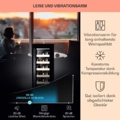 Vinovilla 20 Built-In Weinkühlschrank 50l / 20 Flaschen Glastür Edelstahl -Angebote Küchenmaschinen Store 10040729 de 0004 logo