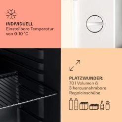 PopLife 48 Getränkekühler Kühlschrank 0-10 °C Retro-Design -Angebote Küchenmaschinen Store 10040737 de 0004 usp