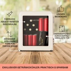 PopLife 48 Getränkekühler Kühlschrank 0-10 °C Retro-Design -Angebote Küchenmaschinen Store 10040737 de 0005 usp