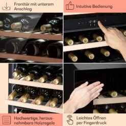 Rhône 25 Duo Weinkühlschrank Kompression 2 Zonen 75 Ltr / 25 Flaschen -Angebote Küchenmaschinen Store 10041239 de 0005 usp
