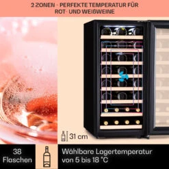 Barossa 38 Uno Weinkühlschrank 1 Zone 94 Ltr 38 Fl Touch-Display -Angebote Küchenmaschinen Store 10041306 de 0003 usp