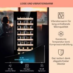 Barossa 38 Uno Weinkühlschrank 1 Zone 94 Ltr 38 Fl Touch-Display -Angebote Küchenmaschinen Store 10041306 de 0004 usp