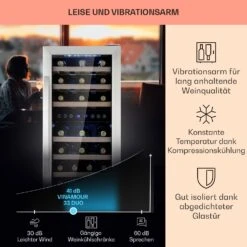 Vinamour 33 Duo Weinkühlschrank 2 Zonen 89 L / 33 Flaschen 5-18°C Touch 13 Vinamour 33 Duo Weinkühlschrank 2 Zonen 89 L / 33 Flaschen 5-18°C Touch -Angebote Küchenmaschinen Store 10041311 de 0004 logo