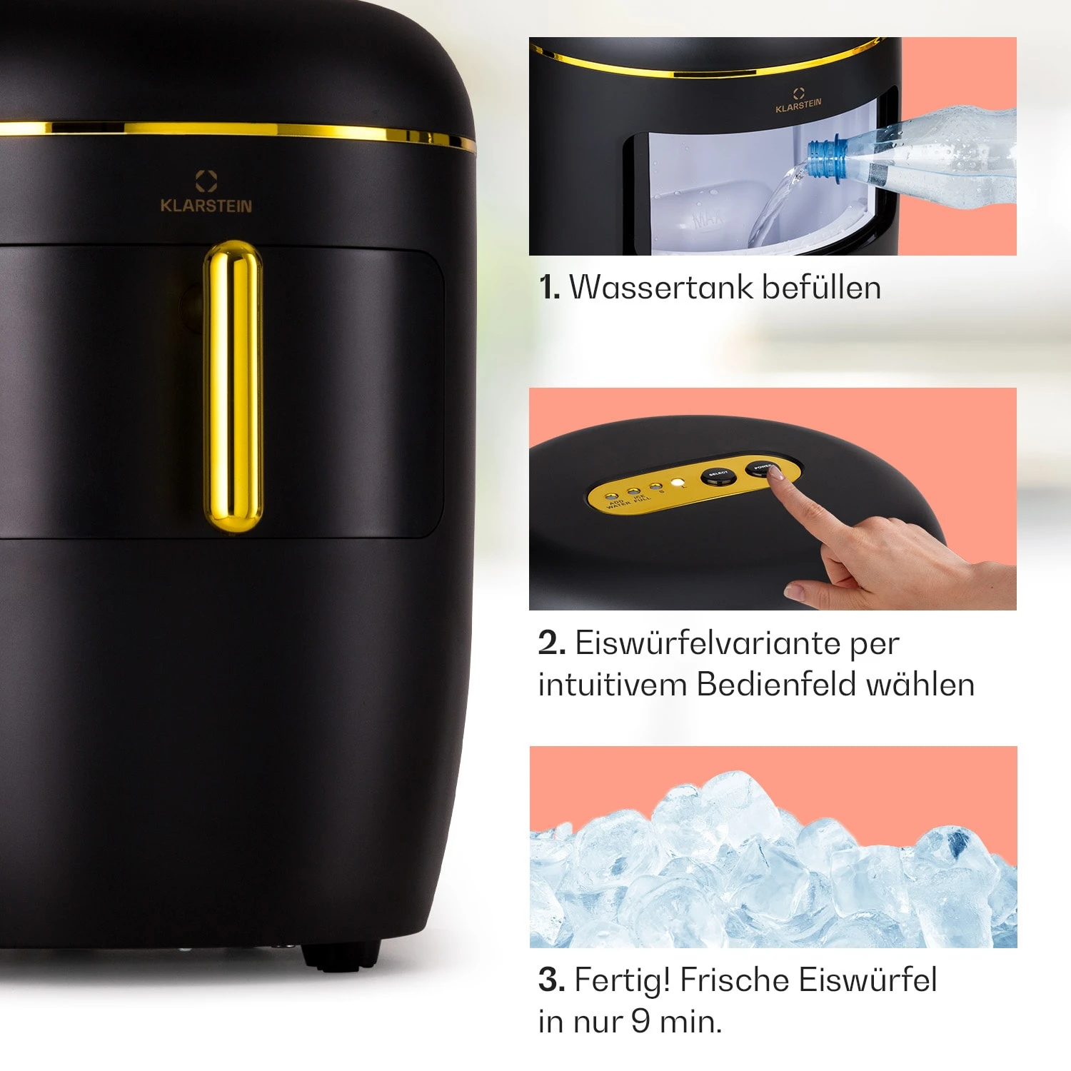 Passau Eiswürfelmaschine 2 Größen 15 Kg/24 H Auto-Clean 6 Passau Eiswürfelmaschine 2 Größen 15 Kg/24 H Auto-Clean – Bild 4