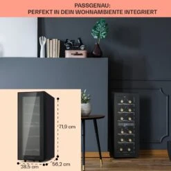 Shiraz 12 Duo Weinkühlschrank 2 Zonen 42L/12 Flaschen 5-12 / 12-18 °C Touch 15 Shiraz 12 Duo Weinkühlschrank 2 Zonen 42L/12 Flaschen 5-12 / 12-18 °C Touch -Angebote Küchenmaschinen Store 10041361 de 0006 usp