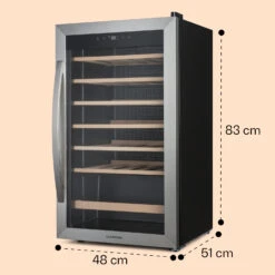 Vinamour 32 Uno Weinkühlschrank 1 Zone 95 L / 36 Flaschen 4-18°C Touch -Angebote Küchenmaschinen Store 10041393 yy 0008 dimensions