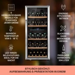 Vinamour 66 Duo Weinkühlschrank 2 Zonen 204 L/79 Flaschen 5-18°C Touch 12 Vinamour 66 Duo Weinkühlschrank 2 Zonen 204 L/79 Flaschen 5-18°C Touch -Angebote Küchenmaschinen Store 10041394 de 0002 usp