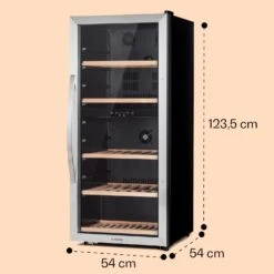 Vinamour 66 Duo Weinkühlschrank 2 Zonen 204 L/79 Flaschen 5-18°C Touch 18 Vinamour 66 Duo Weinkühlschrank 2 Zonen 204 L/79 Flaschen 5-18°C Touch -Angebote Küchenmaschinen Store 10041394 yy 0008 dimensions