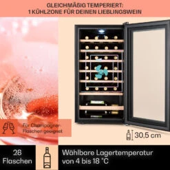 Barossa 29 Uno Weinkühlschrank 1 Zone 88 Ltr / 28 Fl Touch-Display -Angebote Küchenmaschinen Store 10041397 de 0003 usp