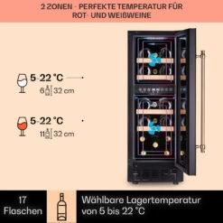 Vinovilla 17 Built-in Duo Vilhelmine Edition Weinkühlschrank 17 Fl. -Angebote Küchenmaschinen Store 10041821 de 0003 usp