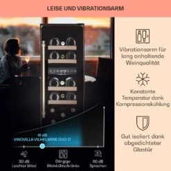 Vinovilla 17 Built-in Duo Vilhelmine Edition Weinkühlschrank 17 Fl. -Angebote Küchenmaschinen Store 10041821 de 0004 usp