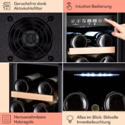 Vinovilla 17 Built-in Duo Vilhelmine Edition Weinkühlschrank 17 Fl. -Angebote Küchenmaschinen Store 10041821 de 0005 usp