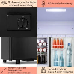 Happy Hour 45 Mini-Kühlschrank Minibar Getränkekühlschrank 45 L 26 DB -Angebote Küchenmaschinen Store 10045048 de 0005 usp