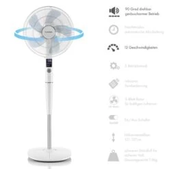 Silent Storm Standventilator 2er-Set 16" (41cm) 5-Blatt-Rotor Weiß 14 Silent Storm Standventilator 2er-Set 16" (41cm) 5-Blatt-Rotor Weiß -Angebote Küchenmaschinen Store 60002055 yy 0006 detail Klarstein Silent Storm Standventilator weiss reedit v2