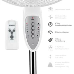 Summerjam Standventilator 2er-Set Standlüfter 50W 3 Stufen Weiß 12 Summerjam Standventilator 2er-Set Standlüfter 50W 3 Stufen Weiß -Angebote Küchenmaschinen Store 60002058 yy 0004 logo Klarstein Summerjam Standventilator weiss