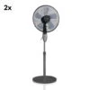 Summerjam Standventilator 2er-Set Standlüfter 50W 3 Stufen Grau -Angebote Küchenmaschinen Store 60002059 yy 0001 titel