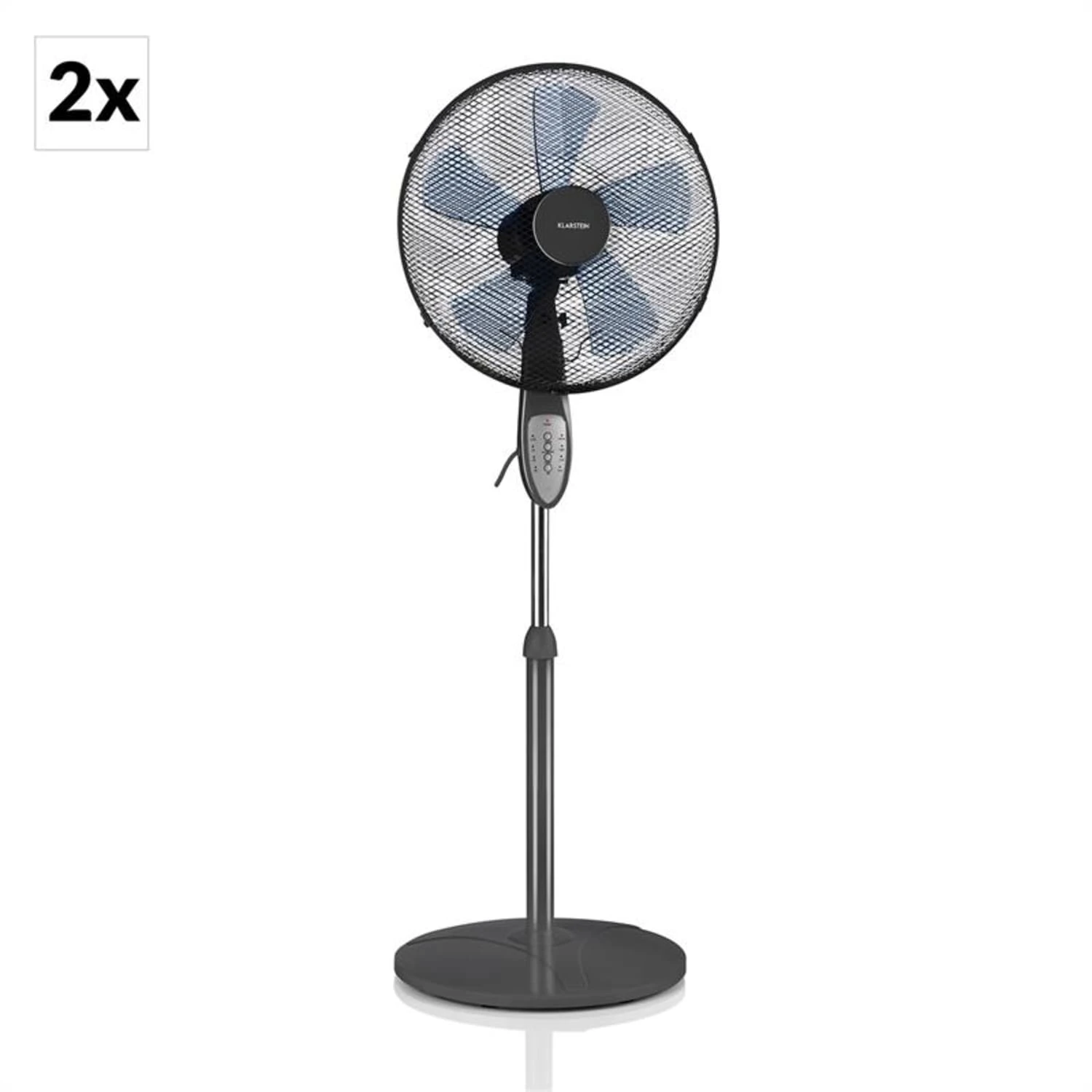 Summerjam Standventilator 2er-Set Standlüfter 50W 3 Stufen Grau 3 Summerjam Standventilator 2er-Set Standlüfter 50W 3 Stufen Grau